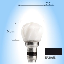 ***Керамическая фреза 3\32 Large Ball (XC) №107black/2068 ___KRY047/062 (2068)