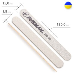 13 см Маленькая пилочка для ногтей ФУРМАН 100/180 из греческого корунда с острова Наксос ___MRL375G (031)